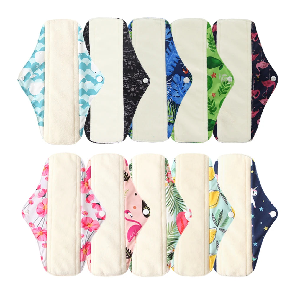Reusable Leakproof Period Pads – Washable Feminine Hygiene Pads for Light to Heavy Flow