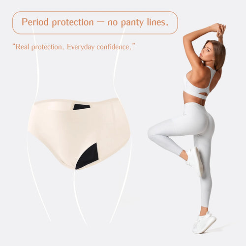 3-Pack Leak-Proof Period Panties | Bamboo Fiber Comfort Underwear for Heavy Flow