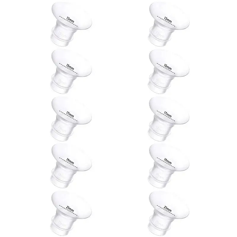 Breast Pump Flange Inserts & 11-Size Sizing Kit – Soft Silicone Pumping Accessories