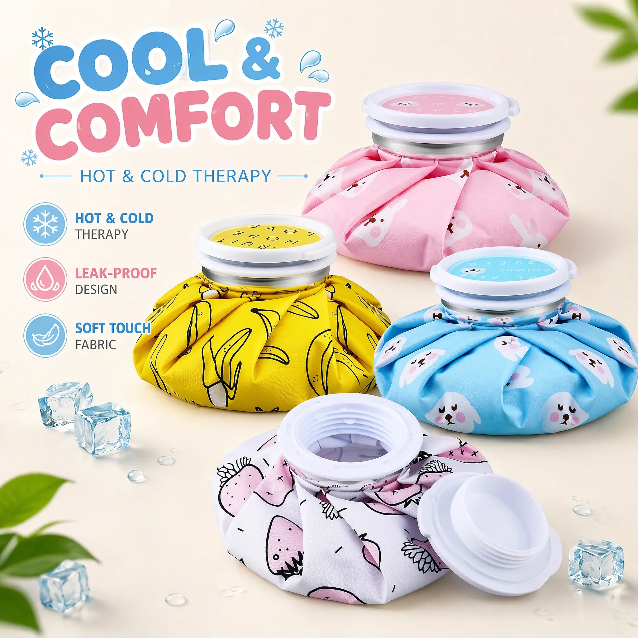 Reusable Hot & Cold Therapy Ice Pack – Leakproof Comfort Relief Bag