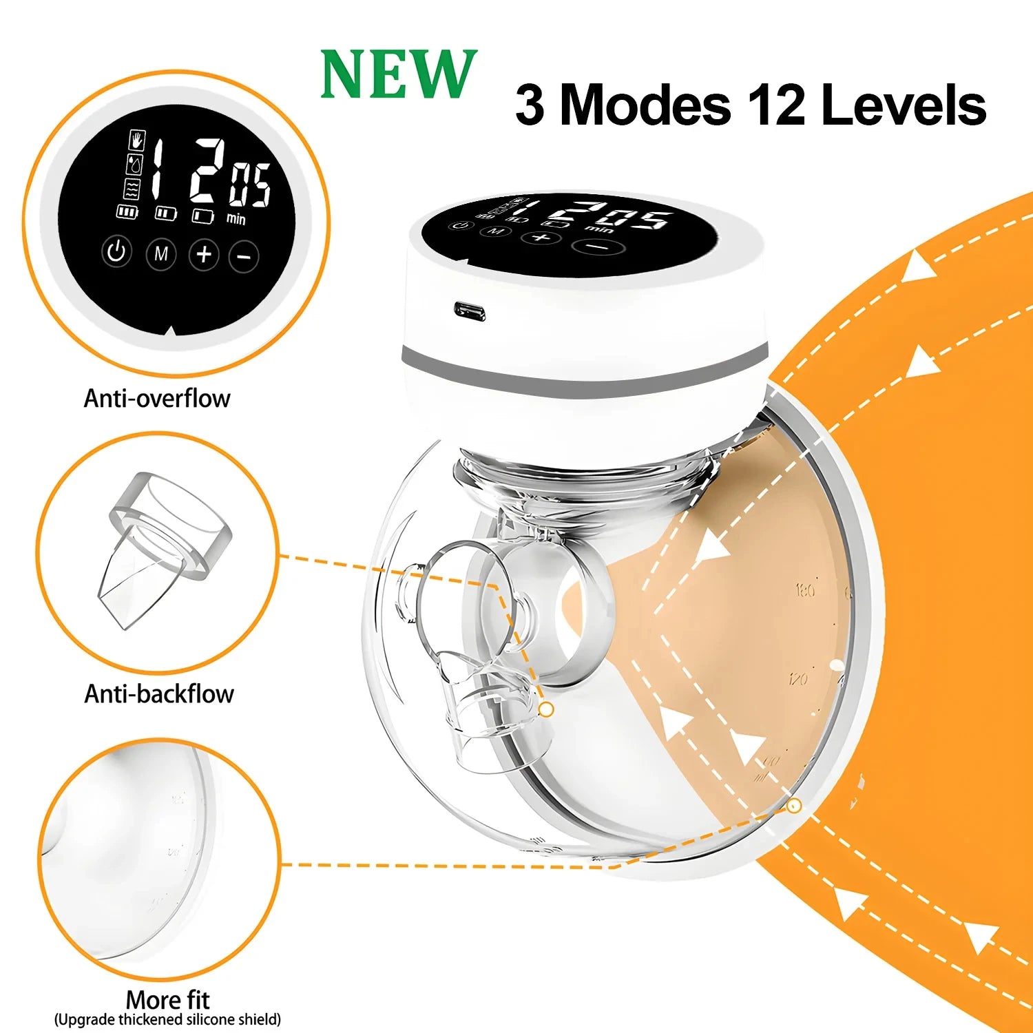 Lumora Hands-Free Wearable Electric Breast Pump – Portable & Quiet Breastfeeding Pump